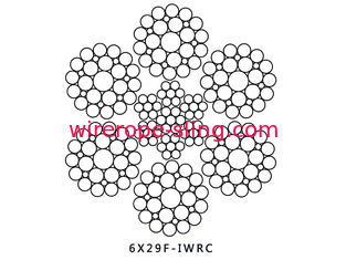 6 x 29 FI鋼ワイヤロープは亜鉛めっきまたは非溶融化される