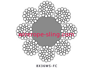 軽い持ち上がるワイヤー ロープ長いサービス8x36WS IWRC軽量の港およびクレーン車