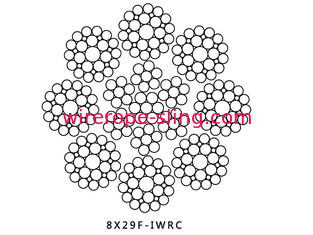 IWRCの鋼線ケーブル、二重ビーム クレーンのための鋼鉄持ち上がるケーブル8x29Fi