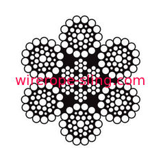 非回転水平寄せワイヤー ロープOEM/ODMサービスは高温に抗します