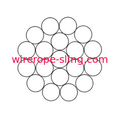 1x19ステンレス鋼ワイヤー ロープの装備し、高く上がり、そしてGuyingのための302/304繊維