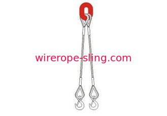 耐磨耗性を備えた2脚ワイヤーケーブルスリングプロフェッショナルスエージドブライドル
