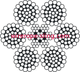 クレーンステンレス鋼ワイヤーロープ耐熱性6 X 37 Extreme Flexible