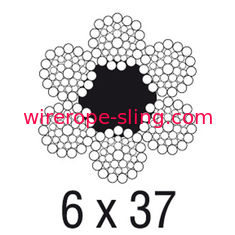 クレーンステンレス鋼ワイヤーロープ耐熱性6 X 37 Extreme Flexible