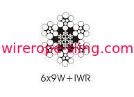 亜鉛メッキ鋼線を束ねる6 X 9、5mmのスチールリフトケーブル