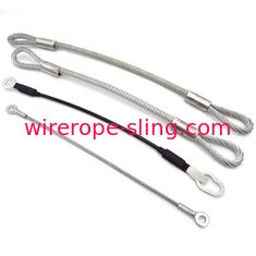 柔らかい目との高力明確なワイヤー ロープの吊り鎖100mm -3000mmは輪になります
