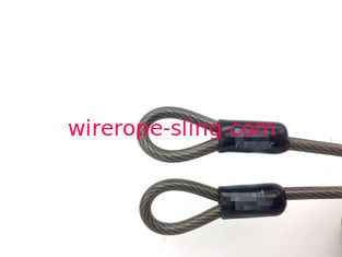 ループおよび指ぬきが付いている透明なポリ塩化ビニールによって塗られる電流を通されたワイヤー ロープの吊り鎖