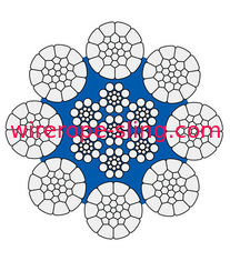 50トンの電気起重機のステンレス鋼ワイヤー ロープ モデル8* K31WS + IWR -25.5MM