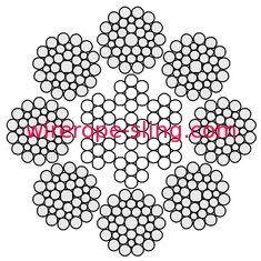 8X36WS高力と抵抗力がある線形接触の鋼線ロープの摩耗