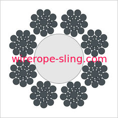 Fc / Iwrコアスチールワイヤーロープ、持ち上げ用、コンパクトワイヤーロープケーブル73121000