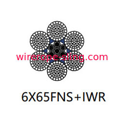 高柔軟性ステンレスワイヤーロープ6 X 65ファイン60ミリメートル120ミリメートル直径