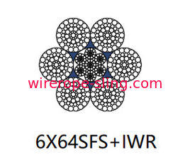 6 X 64 SFSステンレス鋼線ケーブル多層線条撚り線形接触