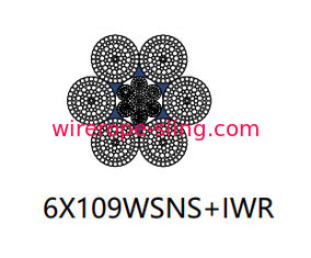 掘削掘削リグ鋼線ケーブル、6 X 109 Wsns回転抵抗ロープ