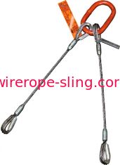 Thimble1-1/2への2本の足ワイヤー ロープの吊り鎖の頑丈な指ぬき」細長いマスター リンク