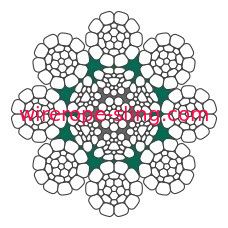 格子ブーム クレーン ブームのペンダント8mmワイヤー ロープLKS 8-2 CPのプラスチック パッディング