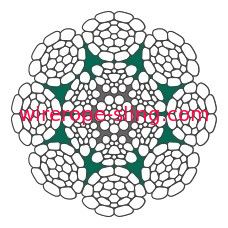 鍛造される鋼線ロープLKS 8-6 CP完全なロープを高く上げる容器クレーン