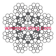 座礁する回転タワー クレーン ブームの吊り下げ式の金属線ロープLKS 8-3の二重平行