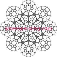 Groomers LKS8-4 Cのための電流を通された二重平行によって座礁させる鋼線ロープ