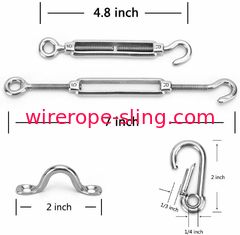 ビニールの地球のひもライト懸濁液のキット150ftのための上塗を施してあるステンレス鋼ワイヤー ロープ