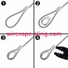 キット316のステンレス鋼ワイヤー ロープ及び付属品を33フィート柵で囲むケーブルは1/8インチXを含んでいます