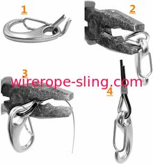 ターンバックルおよびホックが付いている屋外の軽いガイド ワイヤー ロープ アセンブリ110のFtのケーブル キット