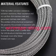 柵のDecking DIYのステンレス鋼ワイヤー ロープの手すり