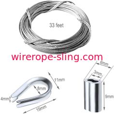 キットの航空機2mmのステンレス鋼ワイヤー ロープを柵で囲む316海洋の等級