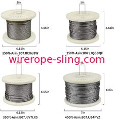 DIYの手すりの手すり7x7 150ft 2.5 Mmワイヤー ロープ