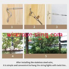 黒いビニールは304のステンレス製の1.5 Mmの鋼線ロープに塗りました