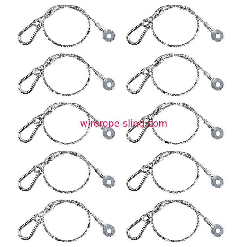 段階ライト安全のための10パック ワイヤー ロープの吊り鎖の頑丈な錠のステンレス鋼