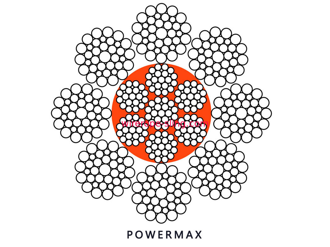 8 x 36WS IWRC -非フィルターが付いているワイヤー ロープを引くロープを回すPは中心を緩和しました