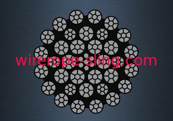 35X7 （ワイヤー ロープの電流を通される6/1）軽量の大きい安全率の長い耐用年数