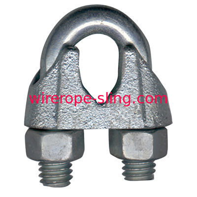 軽量鋼線のケーブル固定金具、可鍛性ワイヤー ロープ クリップ電流を通された終わり