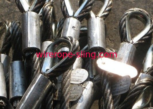 メカニカルスプライスドワイヤーロープスリングソフトループシングルレッグ