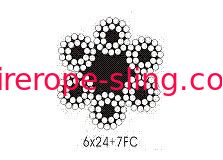 釣りラウンドストランドスチールワイヤーケーブル6 X 24モーニングライン/ホイスト用