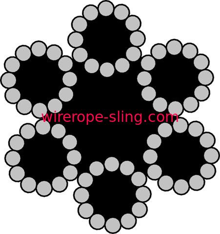 高柔軟性鋼線ロープ6 X 12バンドル用Ungalvanized /亜鉛メッキ