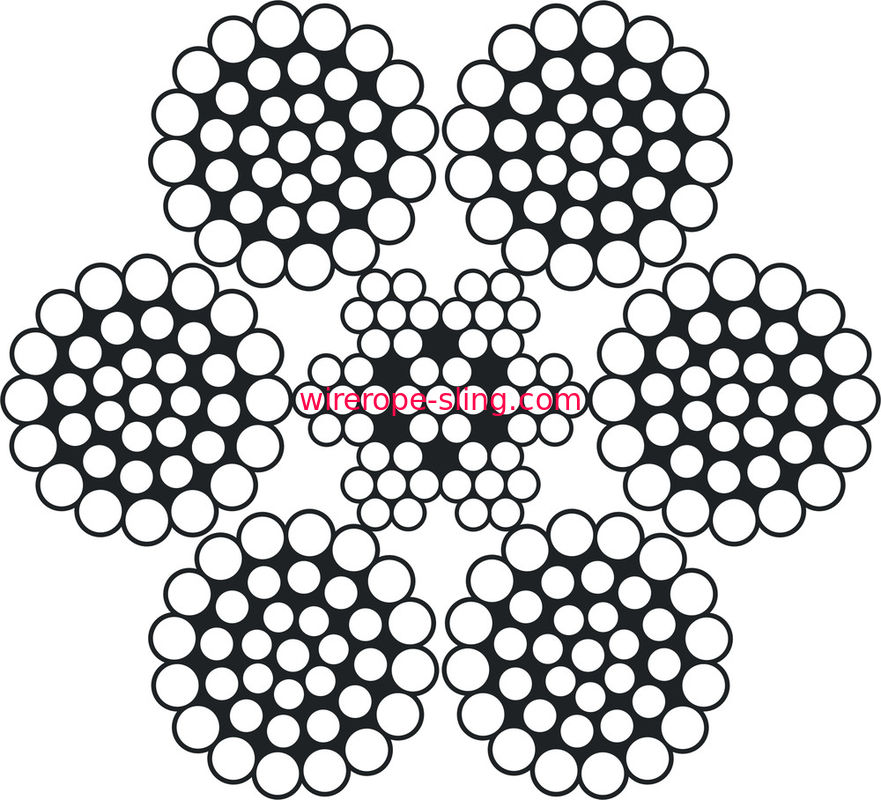 クレーンステンレス鋼ワイヤーロープ耐熱性6 X 37 Extreme Flexible