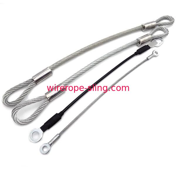 柔らかい目との高力明確なワイヤー ロープの吊り鎖100mm -3000mmは輪になります