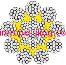 Fc / Iwrコアスチールワイヤーロープ、持ち上げ用、コンパクトワイヤーロープケーブル73121000