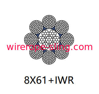 建設スチールロープケーブルリニア接触耐摩耗性20mm  -  120mm