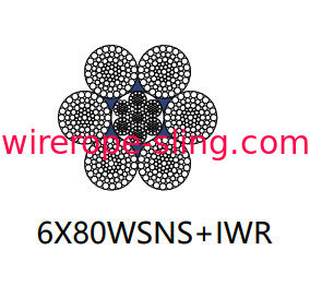 低疲労亜鉛メッキ鋼ケーブルパラレルレイアップ用6 X 80 Wsns
