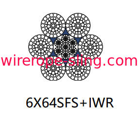 6 X 64 SFSステンレス鋼線ケーブル多層線条撚り線形接触