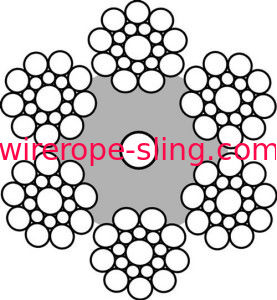 特別なLKS -維持のプラットホームのための電気コンダクターが付いているF5Eの鋼線ロープ
