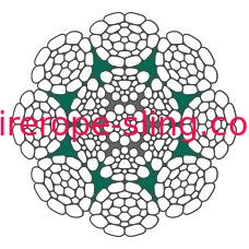 鍛造される鋼線ロープLKS 8-6 CP完全なロープを高く上げる容器クレーン