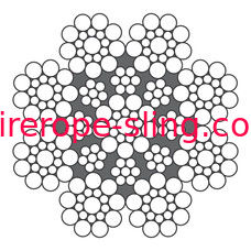 座礁する回転タワー クレーン ブームの吊り下げ式の金属線ロープLKS 8-3の二重平行