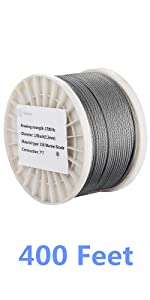 Senmit 18 Stainless Steel Cable 400フィート