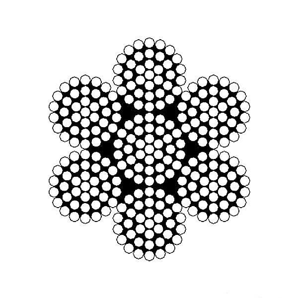 AISI 304 316 7 x 37 19*7 Stainless steel wire rope High Tension Steel Cable for Oilfield & Gas Industrial