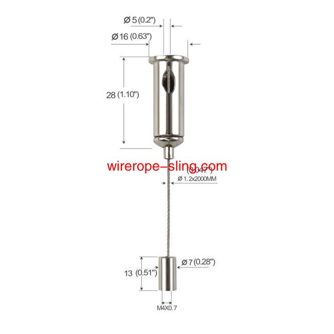 セルフロック照明ケーブルサスペンションキット上下に調整可能なYW 86010